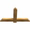 Ekena Millwork Eugene Rough Sawn Timber Gable Bracket, Western Red Cedar, 36"W x 21"H x 2"D x 4"F, 14/12 Pitch GBW036X21X0204EUG00RWR - alternate 5